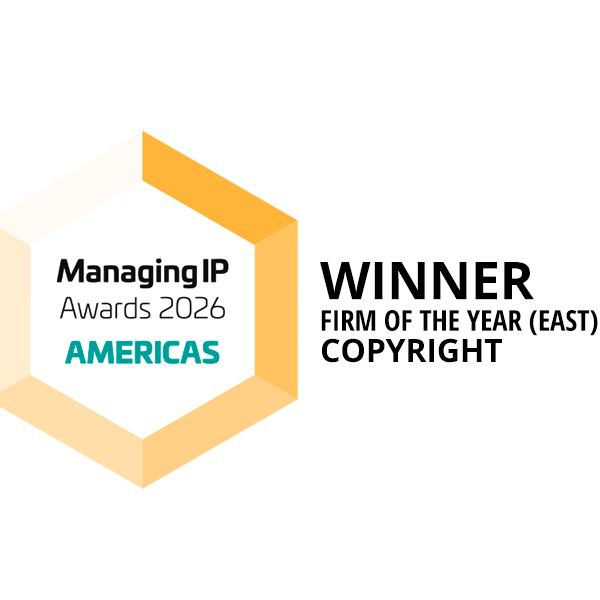 O+Z, winner of Firm of the Year (East) for Copyright. ManagingIP Awards 2026 Americas