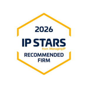 O+Z, Managing IP Recommended Firm, 2026 award badge