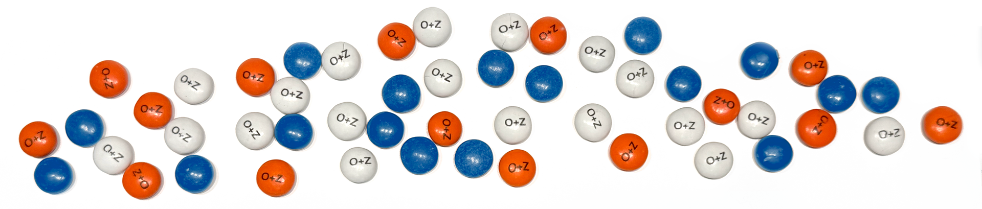 O+Z annual holiday card arrives with candy in firms corporate colors with logo custom printed